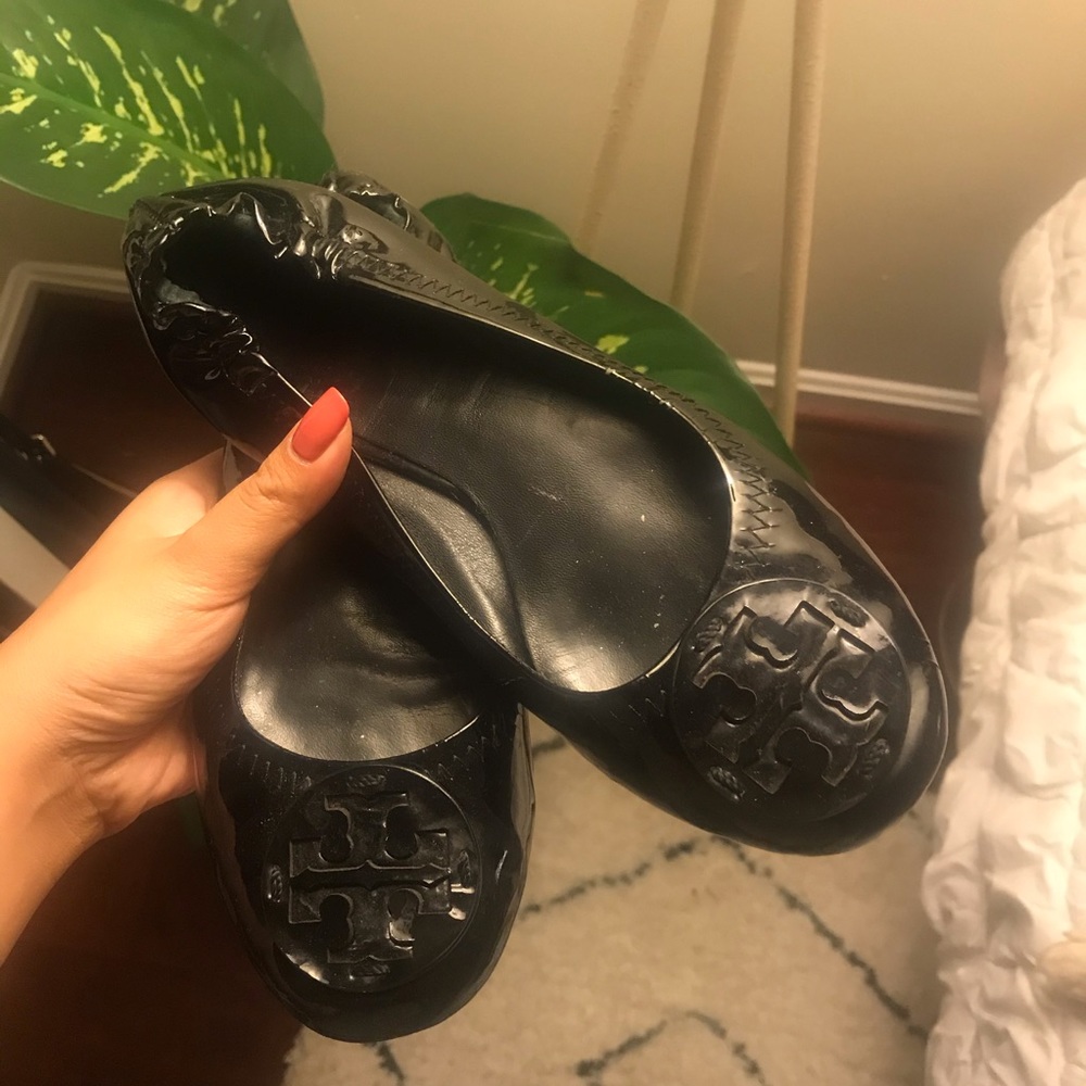 Tory Burch Patent Leather Ballet Flats - Picture 2 of 3